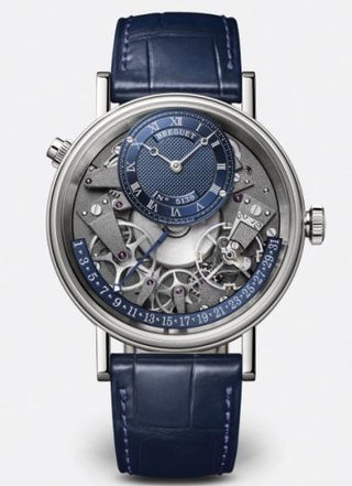 Breguet - 7597BB/GY/9WU  Tradition 7597 Quantième Rétrograde Platinum / Blue