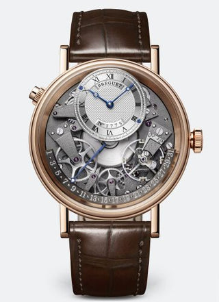 Breguet - 7597BR/G1/9WU  Tradition 7597 Quantième Rétrograde Rose Gold / Silver