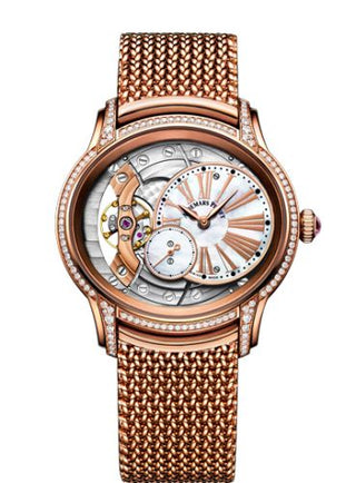 Audemars Piguet - 77247OR.ZZ.1272OR.01  Millenary Hand-wound Pink Gold / Mother of Pearl / Bracelet