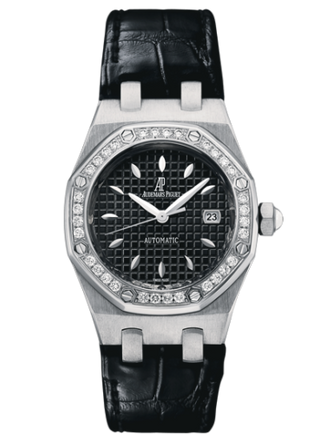 Audemars Piguet - 77321ST.ZZ.D002CR.01  Royal Oak Selfwinding 77321 Stainless Steel / Diamond / Black / Alligator