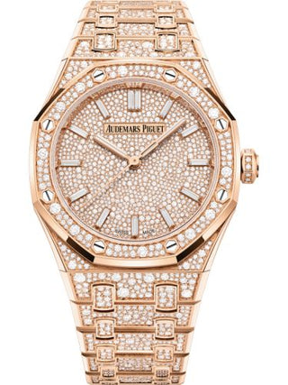 Audemars Piguet - 77452OR.ZZ.1365OR.01  Royal Oak Selfwinding 34 Pink Gold - Snow-Set