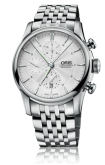 Oris - 01 774 7686 4051-07 8 23 77  Artelier Chronograph 44 Stainless Steel / Silver / Bracelet