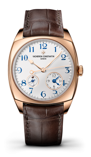 Vacheron Constantin - 7810S/000R-B051  Harmony Dual Time Pink Gold / Blue Numerals