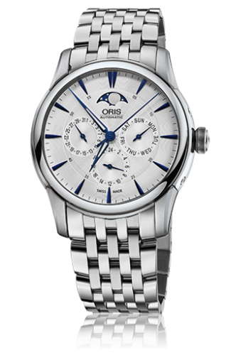 Oris - 01 781 7703 4031-07 8 21 77  Artelier Complication 40.5 Stainless Steel / Silver / Bracelet