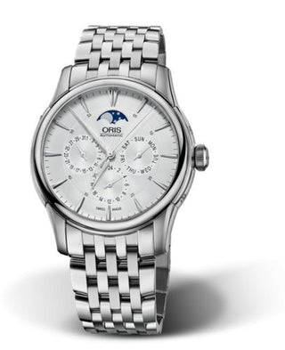 Oris - 01 781 7703 4051-07 8 21 77  Artelier Complication 40.5 Stainless Steel / Silver / Bracelet