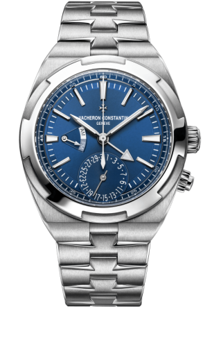 Vacheron Constantin - 7900V/110A-B334  Overseas Dual Time Stainless Steel / Blue