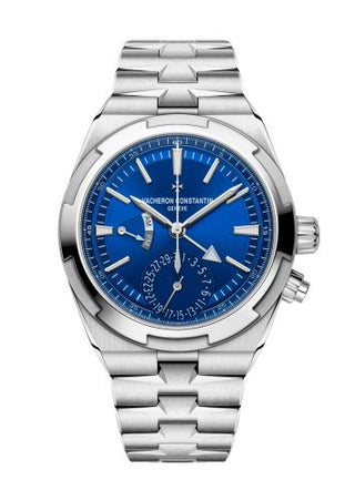 Vacheron Constantin - 7920V/210A-B334  Overseas Dual Time Stainless Steel / Blue