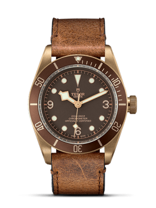 Tudor - 79250BM-0001  Heritage Black Bay Bronze / Brown / Leather