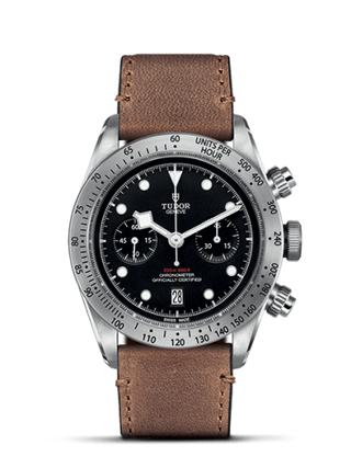 Tudor - 79350-0002  Heritage Black Bay Black Chronograph / Strap