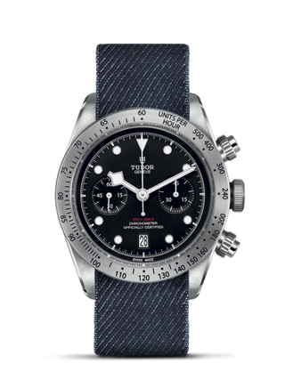 Tudor - 79350-0003  Heritage Black Bay Black Chronograph / Fabric