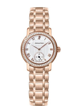 Audemars Piguet - 79387OR.ZZ.1229OR.01  Jules Audemars Small Seconds Pink Gold / Diamond / Silver / Bracelet