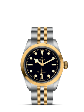 Tudor - 79583-0001  Heritage Black Bay 32 S&G / Black / Bracelet