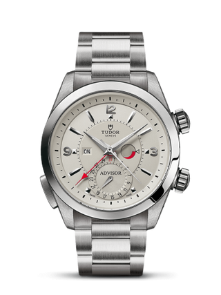 Tudor - 79620T-0010  Heritage Advisor Stainless Steel / TItanium / Silver / Bracelet