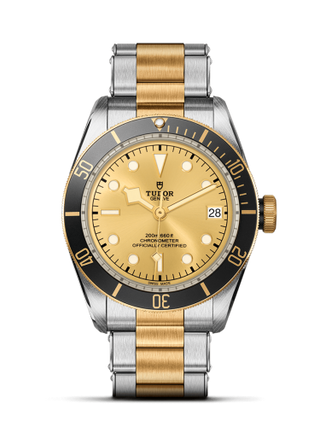 Tudor - 79733N-0004  Heritage Black Bay Black S&G / Stainless Steel / Yellow Gold / Champagne / Bracelet