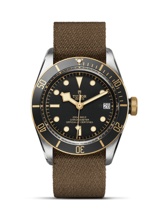 Tudor - 79733N-0005  Heritage Black Bay Black S&G / Stainless Steel / Yellow Gold / Black / Fabric