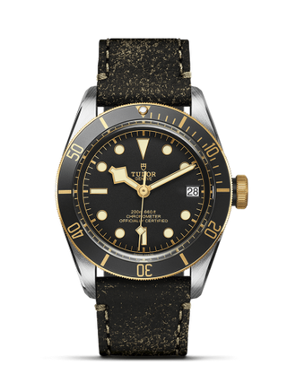 Tudor - 79733N-0007  Heritage Black Bay Black S&G / Stainless Steel / Yellow Gold / Black / Strap