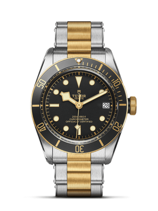 Tudor - 79733N-0008  Heritage Black Bay Black S&G / Stainless Steel / Yellow Gold / Black / Bracelet