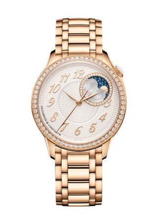 Vacheron Constantin - 8005F/120R-H002  Égérie Moonphase 37 Pink Gold - Diamond / Silver / Bracelet