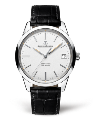 Jaeger-LeCoultre - 8018420  Geophysic True Second Stainless Steel / Silver / Alligator