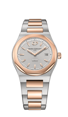 Girard-Perregaux - 80189-56-132-56A  Laureato 34 Quartz Stainless Steel / Pink Gold / Silver