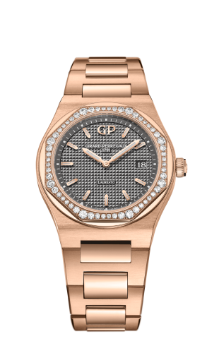 Girard-Perregaux - 80189D52A232-52A  Laureato 34 Quartz Pink Gold / Diamond / Grey