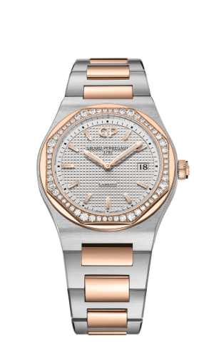 Girard-Perregaux - 80189D56A132-56A  Laureato 34 Quartz Stainless Steel / Pink Gold / Diamond / Silver