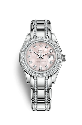 Rolex - 80299-0018  Datejust Pearlmaster 29 White Gold Diamond Mother of Pearl Diamond