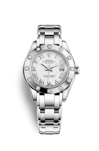 Rolex - 80319-0040  Datejust Pearlmaster 29 White Gold 12 Diamond White Roman