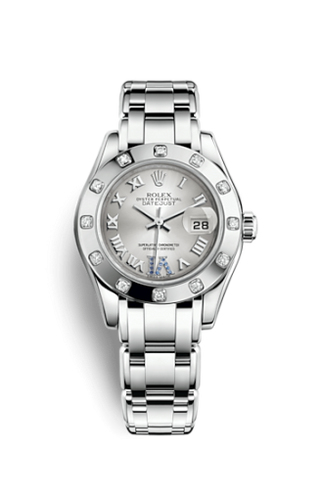 Rolex - 80319-0116  Datejust Pearlmaster 29 White Gold 12 Diamond Silver Roman