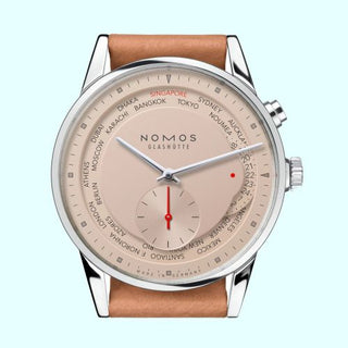 Nomos Glashütte - 805.S7  Zürich Weltzeit Red Dot Salmon