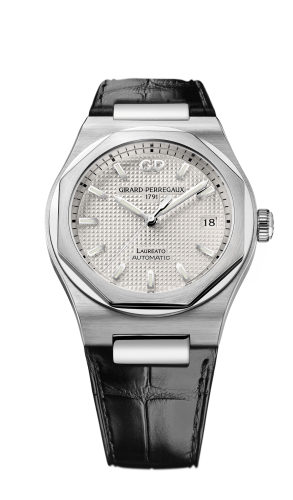 Girard-Perregaux - 81005-11-131-11A  Laureato 38 Automatic Stainless Steel / Silver / Alligator