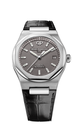 Girard-Perregaux - 81005-11-231-11A  Laureato 38 Automatic Stainless Steel / Grey / Alligator