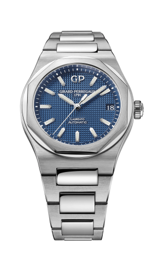 Girard-Perregaux - 81005-11-431-BB6A  Laureato 38 Automatic Stainless Steel / Blue