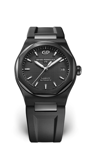 Girard-Perregaux - 81005-32-631-FK6A  Laureato 38 Automatic Ceramic / Black / Rubber