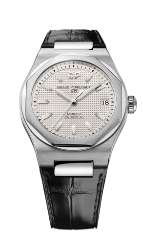 Girard-Perregaux - 81010-11-131-BB6A  Laureato 42 Automatic Stainless Steel / Silver / Alligator