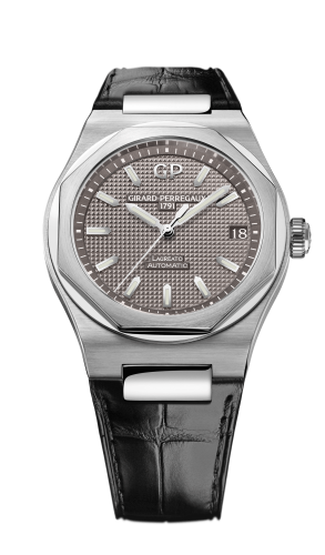 Girard-Perregaux - 81010-11-231-BB6A  Laureato 42 Automatic Stainless Steel / Grey / Alligator