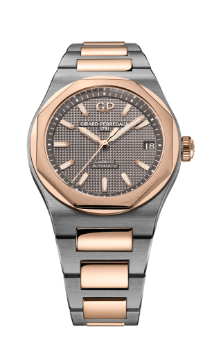 Girard-Perregaux - 81010-26-232-26A  Laureato 42 Automatic Titanium / Pink Gold / Grey