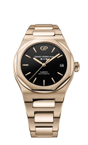 Girard-Perregaux - 81010-52-3118-1CM  Laureato 42 Automatic Pink Gold / Onyx