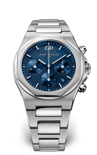 Girard-Perregaux - 81020-11-431-11A  Laureato 42 Chronograph Stainless Steel / Blue / Bracelet