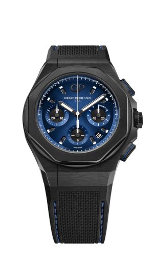 Girard-Perregaux - 81060-21-491-FH6A  Laureato Absolute Chronograph Titanium PVD / Blue