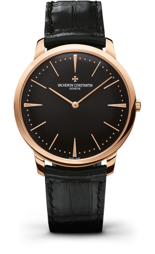 Vacheron Constantin - 81180/000R-9283  Patrimony Contemporaine 40 Manual-Winding Pink Gold / Black