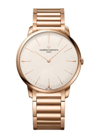 Vacheron Constantin - 81180/CB1R-9159  Patrimony Contemporaine 40 Manual-Winding Pink Gold / Silver / Bracelet