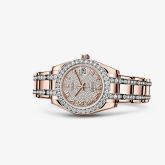 Rolex - 81285-0013  Datejust Pearlmaster 34 Everose Diamond Paved Roman