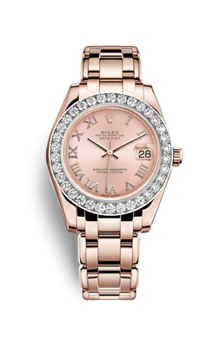 Rolex - 81285-0020  Datejust Pearlmaster 34 Everose Diamond Pink Roman