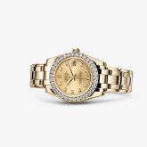 Rolex - 81298-0005  Datejust Pearlmaster 34 Yellow Gold Diamond Champagne Diamonds