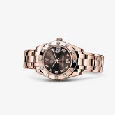 Rolex - 81315-0003  Datejust Pearlmaster 34 Everose 12 Diamond Chocolate Roman