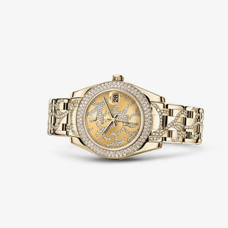 Rolex - 81338-0093  Datejust Pearlmaster 34 Yellow Gold Diamond Flammee