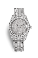 Rolex Datejust Pearlmaster 29 White Gold 12 Diamond Silver Roman (81409rbr-0001)