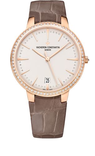 Vacheron Constantin - 85515/000R-9840  Patrimony 36.5mm Self-Winding Pink Gold / Diamond / Silver