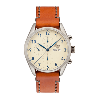 Laco - 861585  Chronographs San Fransisco / Stainless Steel / Creme